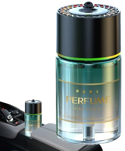 Ambientador difusor de coche – Tecnología Nano Spray de 160 ml, pantalla de luz LED integrada | Humidificador de aire con tecnología de nano atomización, interior automotriz premium, encendido y