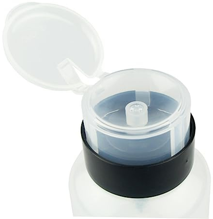 OFFIGAM Nagellackentferner Flasche mit Sicherheitsverschluss Praktischer Pumpspender für Nagellackentferner Make Up Entferner und Mehr für Unterwegs und Zuhause