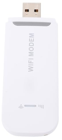 Topiky Módem 4G LTE WiFi, Enrutador Inalámbrico Portátil de Punto de Acceso Portátil con Fuente de Alimentación USB para Viajes a Casa, Altas Velocidades de hasta 150 Mbps, Soporta 8 (White)