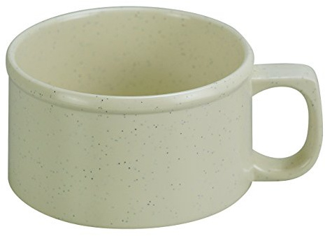 Yanco AD-9016 Ardis Soup Mug, 8 oz Capacity, 3.875 Diameter, 2.35 Height, Melamine, Pack of 48
