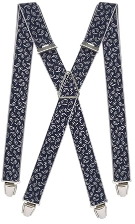 Pierrot Hosenträger Herren Breit und Vintage Premium - Made in Germany/France - Verstärktes Gummiband mit Extra Starken Metall Clips - Verstellbare Länge bis zu 130cm - Garantie auf Lebenszeit
