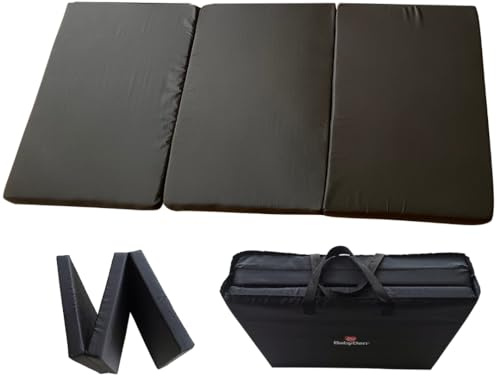 BabyDan Extra Thick faltbare Reisebettmatratze, 60x120x4.5 cm, Schwarz - Perfekt für Wochenenden und Urlaube