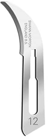 Swann Morton No 12 Sterile Stainless Steel Blades