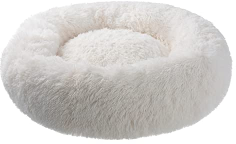 PETSTUFF Hundebett Rund rutschfest waschbar Farb- und Größenwahl, beige, Ø 120 cm