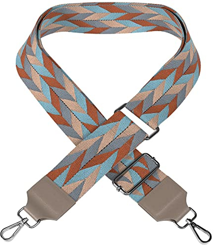 EAZY CASE - Verstellbarer Taschengurt, Ersatz Schultergurt für Handtaschen, Schulterriemen für Umhängetaschen, breiter Taschenriemen für Taschen und Tragetaschen, DIY Taschenband, Mixed Anthrazit