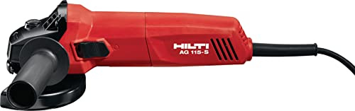 Hilti 2075668 Amoladora angular AG 115-8S 230V (850W, discos hasta 115 mm, 24mm profundidad máx., interruptor lateral, para metales y bases minerales. Peso 2 kg. En caja)