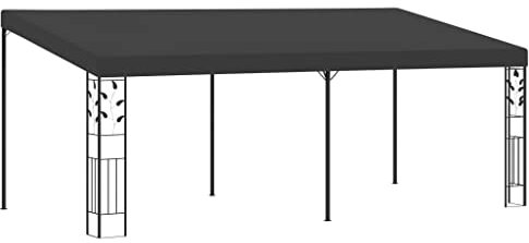 INLIFE Wand-Pavillon 6x3x,5 m Anthrazit,47.5kg,48002