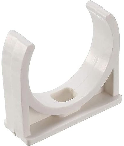 U-förmige PVC-Rohrschellen, Schnallen passend für 50 mm Rohre, Versorgungs- und TV-Ablagen, Schlauchaufhänger, Unterstützung für PEX-Rohre, Weiß, 50 mm, 30 Stück