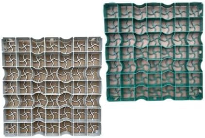 120 (30sqm) x Gravel/Grass Grid Paver Path Base Mat for Greenhouse Deck Turf Lawn Shed Garden