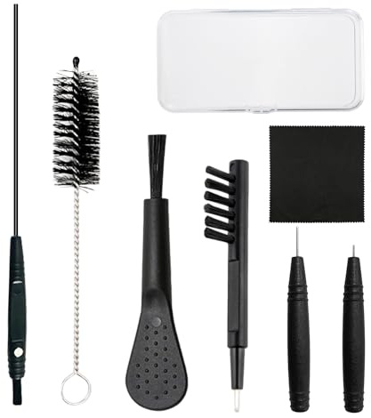 Herramienta de limpieza de audífonos de 8 piezas, accesorios de limpieza para audífonos, limpiador de auriculares, cepillo de limpieza portátil para audífonos, auriculares, tapones para los oídos