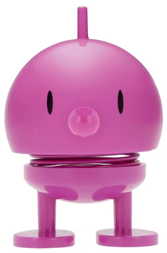 Hoptimist Bumble, Figura de agitación, decoración escandinava para Sala de Estar, Oficina, Oficina, Entrada, baño, Moderno y escandinavo, Gran Regalo, 4,5 x 5,8 x 7,6 cm, pequeño, Rosa