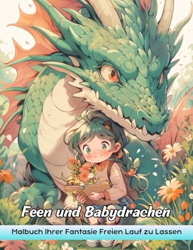Feen und Babydrachen Malbuch: Feen Und Baby Drachen Malvorlagen - Bezaubernde Begleiter Für Fantasiefarbe
