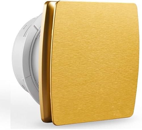 LLHTTDMBDFC Bathroom Exhaust Fan, Extractor Fan, Gold Exhaust Fan For Home Bathroom Kitchen Garage Exhaust Fan Wall Mount Powerful Exhaust(Gold)