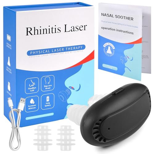 Instrument de thérapie nasale à lumière rouge,Red Light Nasal Therapy,Instrument de Thérapie Nasale à Lumière Rouge pour Le Nez,favorise la respiration,soulage la rhinite