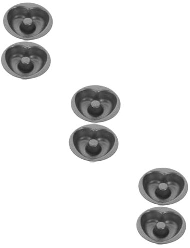 Hoement 6stücke Antihaft-herz-doughnut-backform Aus Kohlenstoffstahl Für Kreative Backprojekte Der Küche Einfach Zu Reinigen Und Langlebig Für -backspaß Mit Kindern