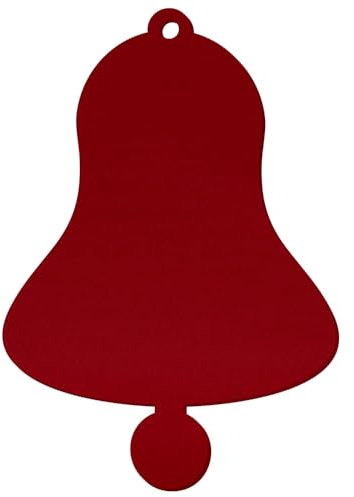 Dunkelrote Filz Glocke - Deko Basteln 3-60 cm