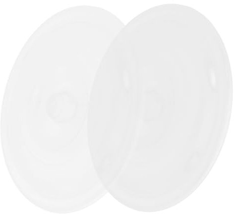 MUCKLILY 2 pezzi di copertura di ricambio per bidone della spazzatura in plastica, a prova di perdite, coperchio rotondo, coperchio in plastica portatile, coperchio di ricambio per secchio in plastica