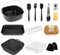 Orifesio Heißluftfritteuse Zubehör, 12-Teiliges Airfryer Zubehör Set für Airfryer XL XXL COSORI Philips Ninja Cecotec 5,5L 6L 6,2L 6,5L, BPA-Frei Quadrat Heissluftfritteuse Einsatz