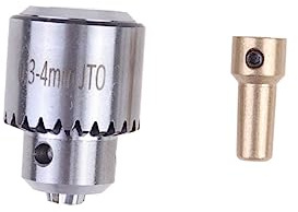 HOMSFOU Juego de mini portabrocas de metal, práctica combinación de llave inglesa y portabrocas para brocas, herramienta de mano duradera y fácil de limpiar