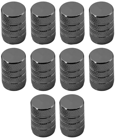 PERSENTU 10PCS Tyre Valve Caps, Aluminum Alloy Air Leakproof Tyre Dust Caps, Universal Stem Dust Covers for SUV Cars Bike Motorcycles Trucks