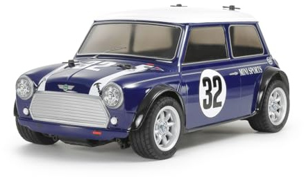 Tamiya 58747 1:10 RC Mini Cooper Racing MB-01 - ferngesteuertes Auto, Fahrzeug, Modellbau, Zusammenbauen, Hobby, RC Bausatz, unlackiert