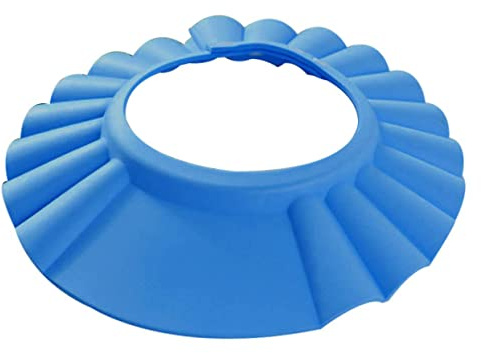 Beaupretty Adjustable Waterproof Baby Shower Cap with Sturdy Elastic Eva Resin and Plastic Snap Buttons, Heat-Resistant Shampoo Hat for Kids Bath Time Hair Washing Protection