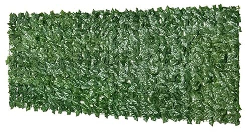 Seto Artificial Ocultación Jardín En Rollo Pantalla De Valla De Privacidad De Hiedra Artificial para Terraza Balcón Exterior Decoración De Hojas Verde(1.5x9m/4.92x29.53ft)