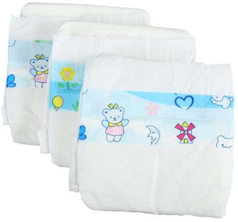 FUNOMOCYA 3 Stück Teiliges Puppenwindeln aus Leichtem Strapazierfähigem Praktische und Dekorative Puppenzubehör für Babypuppen Einfach Anzuziehen und Abzunehmen