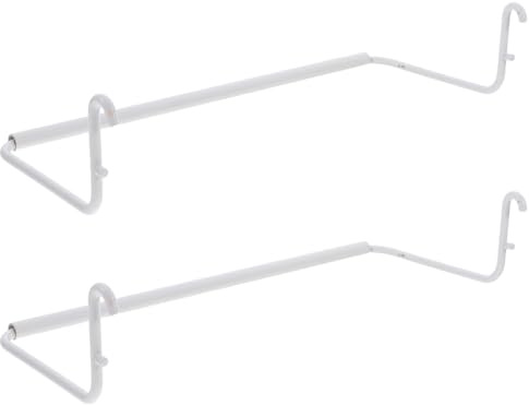 MOTHNUR Soporte Para Toallas De Papel Para Panel Perforado 2 Unidades Extensible Ajustable Color Blanco