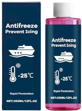 Liquido Refrigerante Antigelo - Fluido Ad Alte Prestazioni | Liquido Refrigerante Per Auto A Bassa Temperatura Da 355 Ml | Per Camion, Auto, Scooter, Veicoli, Motociclette, Berline, Pick-up SUV,