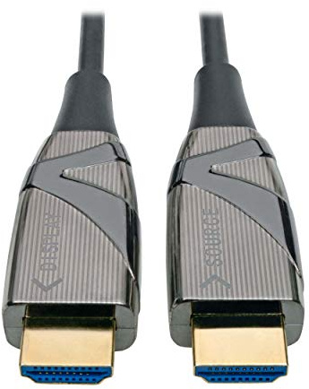 Tripp Lite High-Speed HDMI 2.0 Fiber Active Optical Cable (AOC) - 4K X 2K HDR @ 60 Hz, 4: M/Black, 100 M