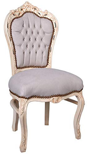 Matrumsstol retro barockstol antik stol köksstol trä naturliga möbler vadderad stoppningsstol vintage cat530d18 Palazzo exklusiv