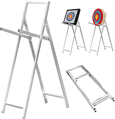 aleawol Foldable Archery Target Stand, Stainless Steel