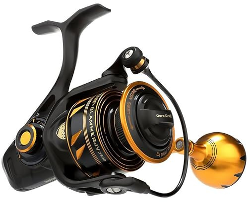 PENN Slammer IV Salzwasser-Spinnrolle – Vollmetall-, Hochleistungs-Spinn-, Jigging- oder Köderrolle – Boot, Ufer, Kajak