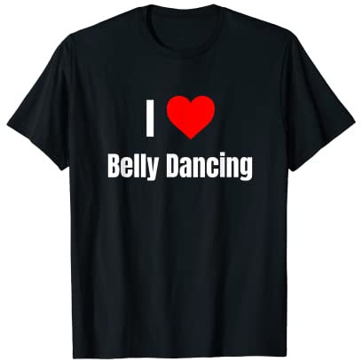 Ich liebe Bauchtanz-Herz Geschenke Männer Frauen Bekleidung Kleidung T-Shirt