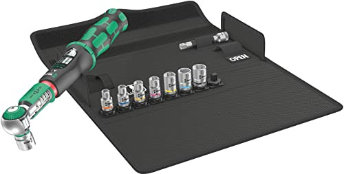 Wera 05075830001 Safe-Torque A 1 Set 1, Jeu de clés dynamométriques, carré 1/4, 2-12 Nm, 10 pièces