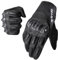 WTACTFUL Guantes de piel de cabra de carbono con nudillos para hombres y mujeres, guantes de motocicleta con dedos completos para pantalla táctil, para BMX, ATV, MTB, equitación, carreras, motocross,