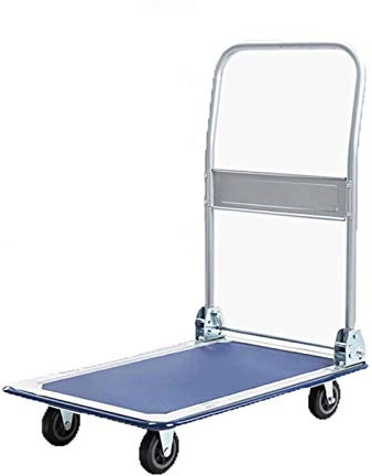 Pimex Trolley Multi-Functional Heavy Duty Folding 150Kg Platform Flat Hand Barrow Sack Warehouse Folding Platform Trolley for Easy Transportation/Heavy Lifting