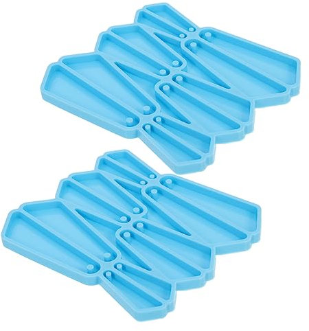 Operitacx Haarspangen 6 Stk Ohrringform Ohrringe Ohrring Anhänger Anhänger Diy-bastelform Harz Gießen Von Schmuck Formen Für Ohrringanhänger Kristall-epoxy Kieselgel Kombination