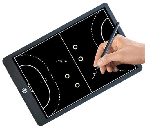 Rrlihjgu Skrivplatta med LCD-bräda, LCD-ritbräda - taktisk 40 cm fotboll | styrelse, basketträningskort, pappershållare för fotbollstränare,