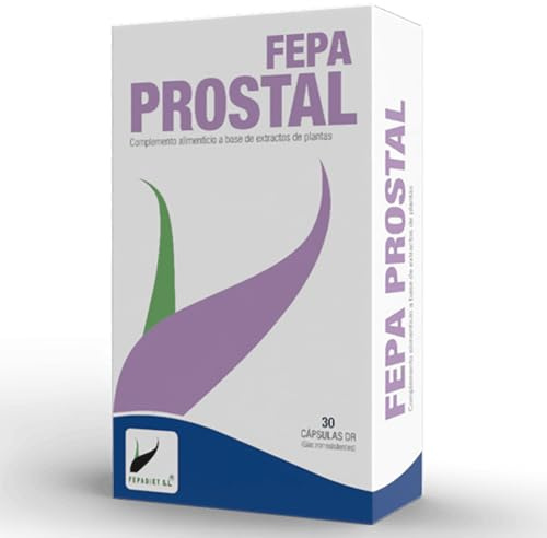 FEPA-PROSTAL | Suplemento Alimenticio para Próstata y Tracto Urinario a base de Sabal, Prunus Africana, Calabaza y Zinc | 30 cápsulas | Sin Gluten y Sin Lactosa
