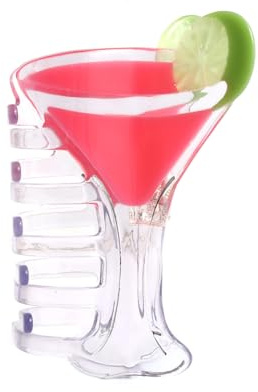 Verre en acétate personnalisé pour whisky, cocktails Nogaiya et boissons mélangées Pince à cheveux avec garniture citron vert 1 pièce