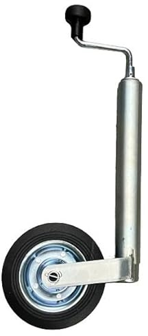 Rollentechnik Stützrad Ø200 mm mit Rohr 48mm Bugrad für Anhänger Wohnwagen Caravan inkl. Klemmhalter NEU