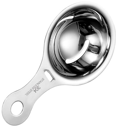 Filtro divisor de huevos, separador de clara de huevo y yema - Separador de huevos de acero inoxidable,Herramienta de separación de clara de yema de huevo con diseño de espaciado adecuado para hacer p