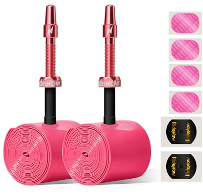 RideNow 48 g TPU-slang, kompatibel 26 x 1,4–2,0, 27,5 x 1,4–2,0, elcykel/mountainbike, 2-pack, ultralätta cykelslang med 45 mm Presta-ventil av metall