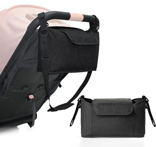 Comioke Organiseur De Sac À Langer, Universel Sac Poussette Organisateur, Organisateur de Poussette pour Landau, De Rangement Landau Buggy Et pour Bébé Accessoire