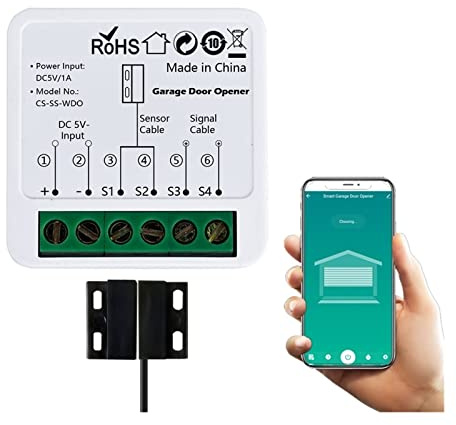 Motorisation Portail Coulissant, Ouvre-porte de Garage intelligent Tuya contrôleur de porte de porte WiFi Compatible for la sécurité à la maison/ferme/Garage/entreprise