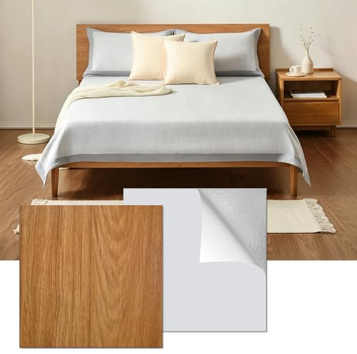Confezione da 20 piastrelle in PVC – Rivestimento in vinile effetto legno marrone – 30x30 cm (1,8 m²) – Spessore 1,5 mm – Pavimento vinilico impermeabile ma attento ai graffi