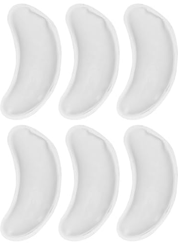 Generisch Gel Augenpads Pvc Material 6 Stück Wiederverwendbare gegen Tränensäcke und Augenringe zur Kühlung und Erwärmung 6stücke für Reise und Arbeit