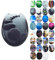 Grafner MDF WC Sitz viele schöne Motive zur Auswahl - stabile Qualität - einfache Montage WC Deckel Klobrille (Black Stone)